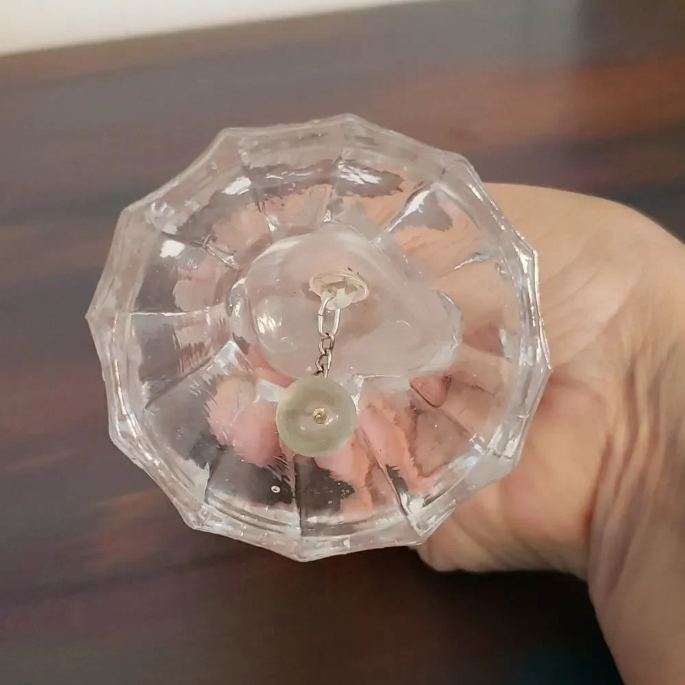 Vintage Lead Crystal Angel Bell